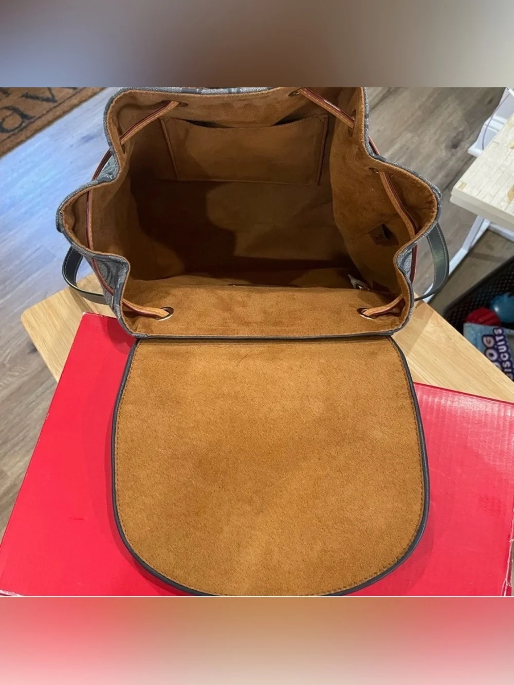 COACH Kleo Backpack in Signature Chambray + Matching Wallet