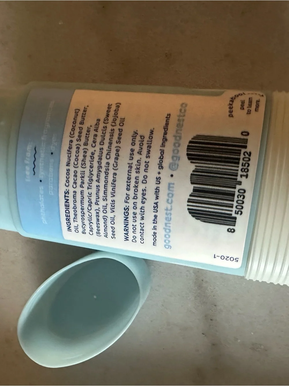 Soothing Baby Balm Moisturizer Stick - Pure Light Blue