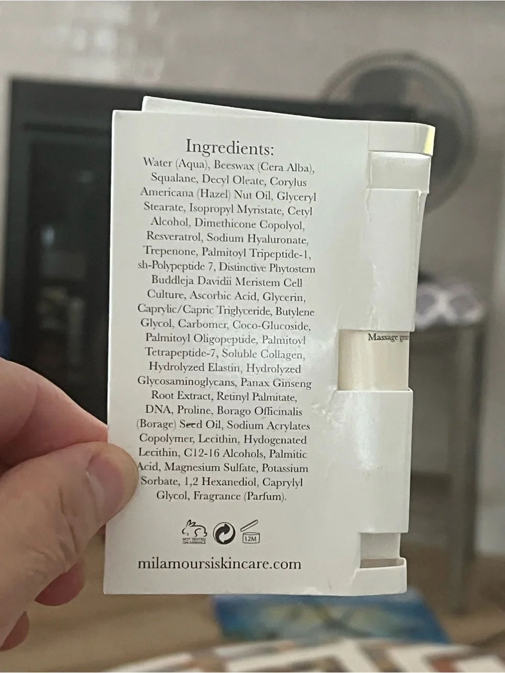 New Mila Moursi Triple Actif Anti-Wrinkle Cream Sample
