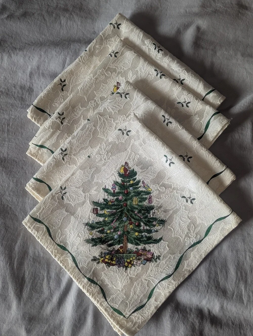 Christmas Tree Jacquard Napkins Set of 4 18x19
