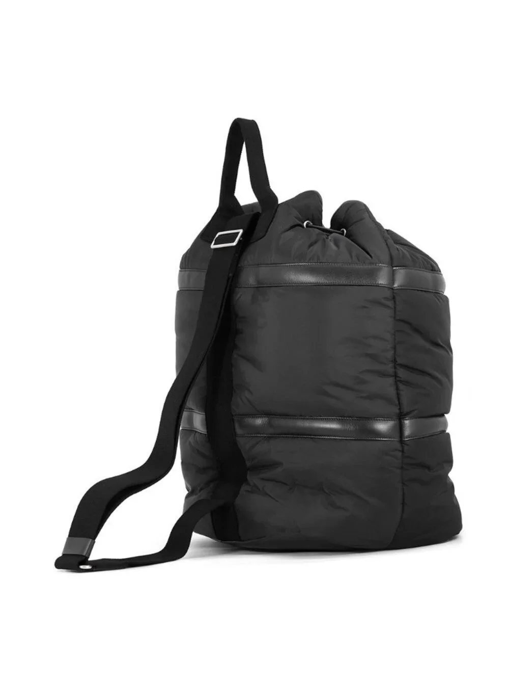 Saint Laurent Paris Shoulder Bag Rive Gauche Nylon Black