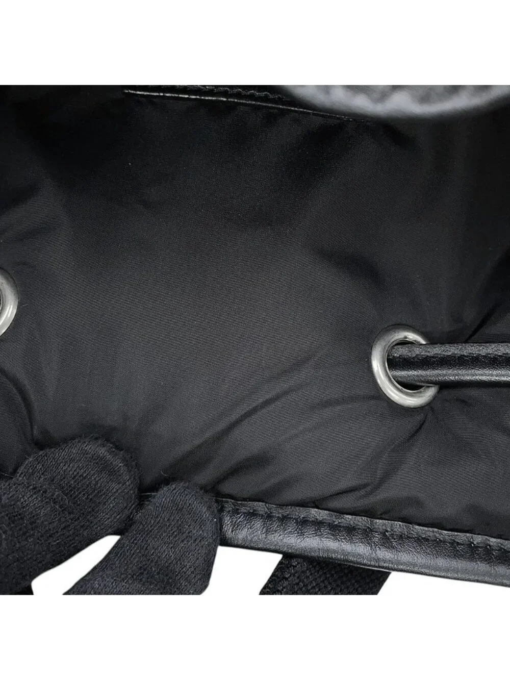 Saint Laurent Paris Shoulder Bag Rive Gauche Nylon Black