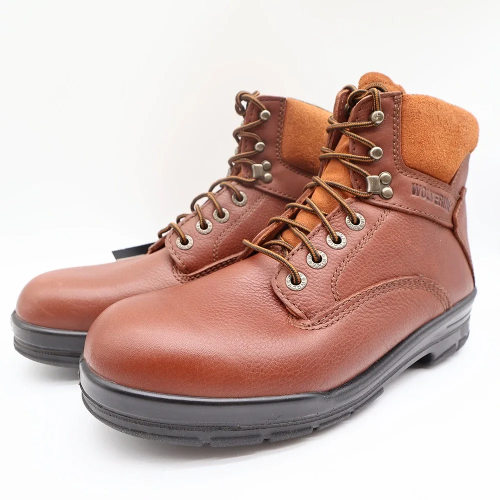 Wolverine DuraShocks SR Work Boots Men 9M Brown Leather New NWT W03122