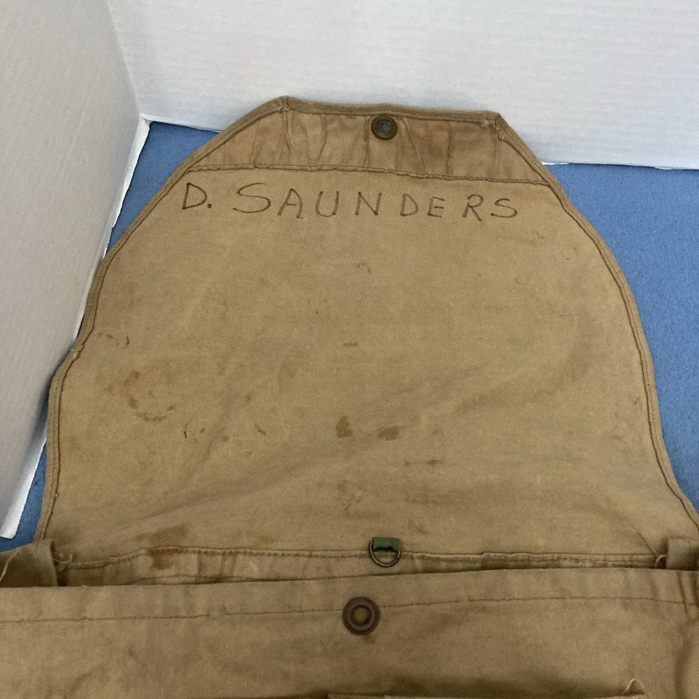 VTG Boy Scouts Khaki Canvas 1950/60's Era Distressed Backpack/Haversack