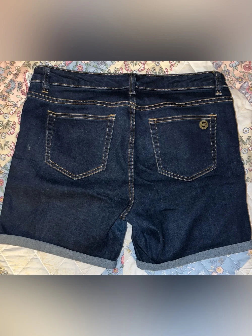 Michael Kors Women’s Dark Indigo Boyfriend Denim Shorts