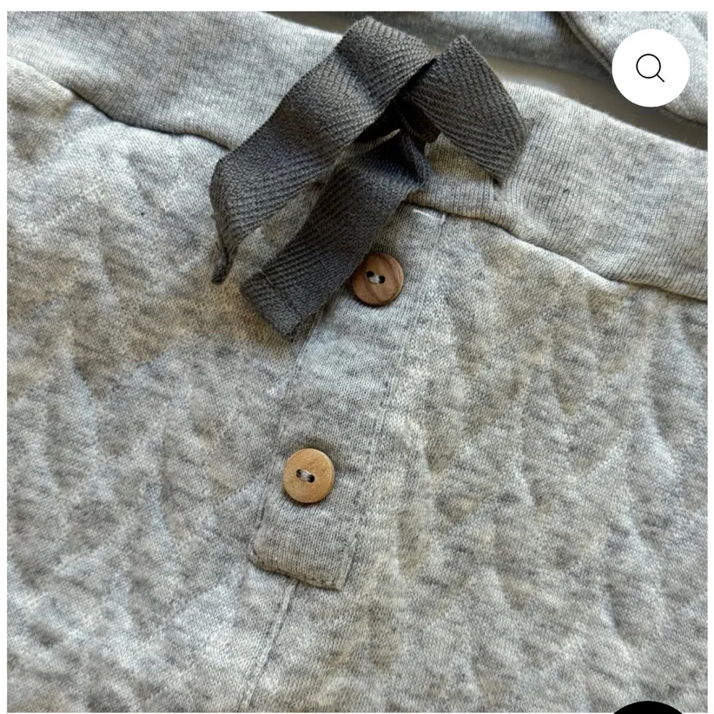 Gray Quilted Baby Outfit by message In A Bottle