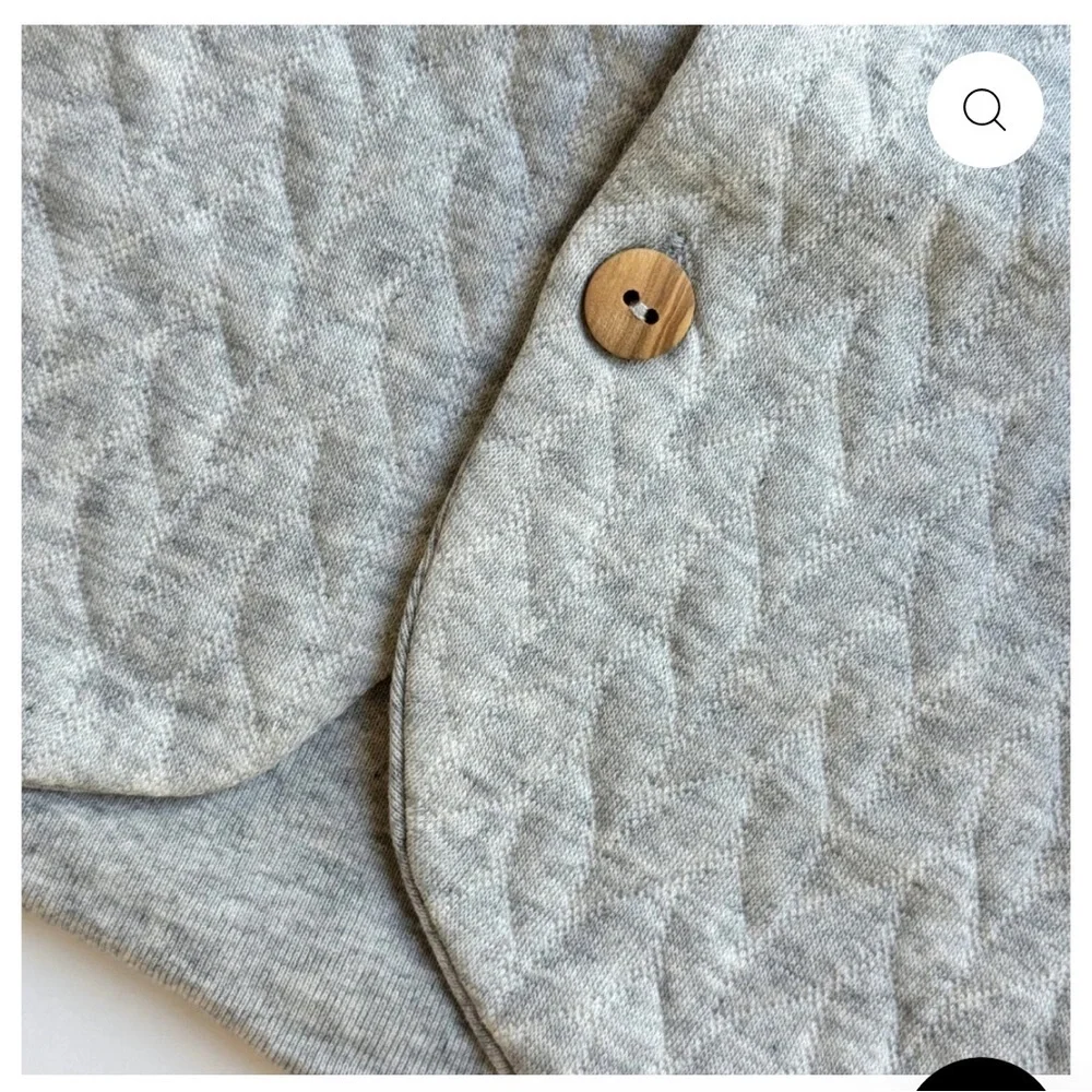 Gray Quilted Baby Outfit by message In A Bottle