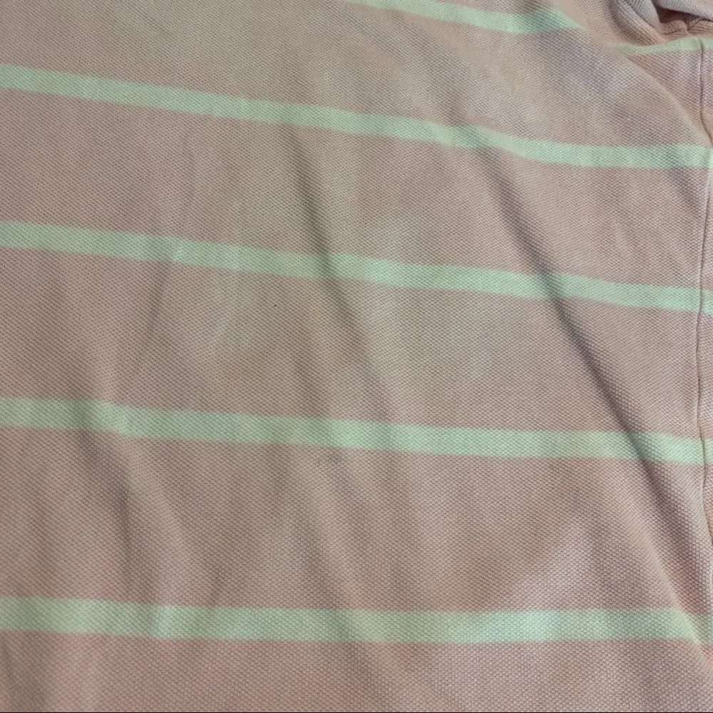 Polo Ralph Lauren Striped Men’s Pink White Polo Shirt Large