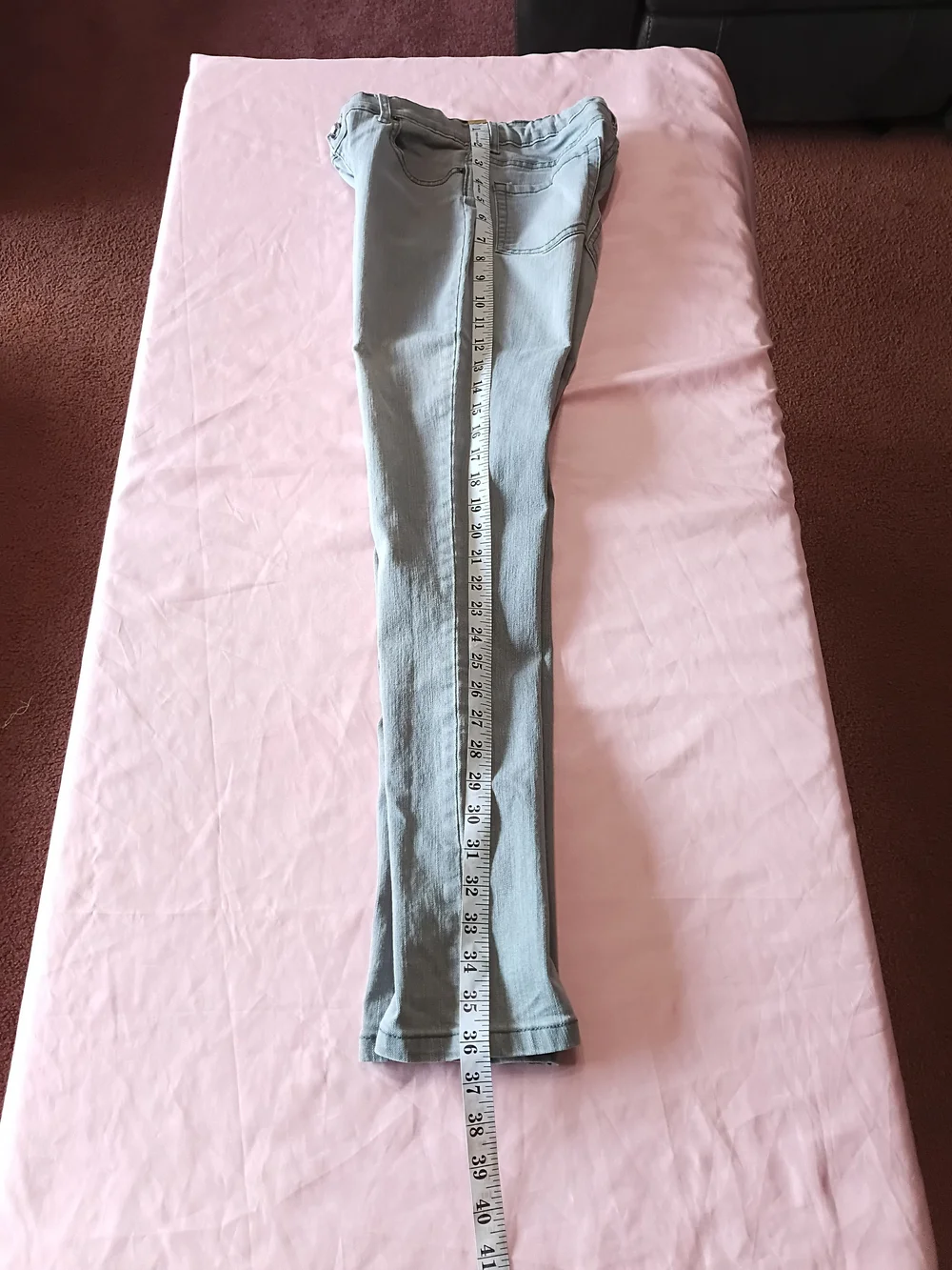 The Children's Place  Girls' Gray Super Skinny Jeans Sz.14