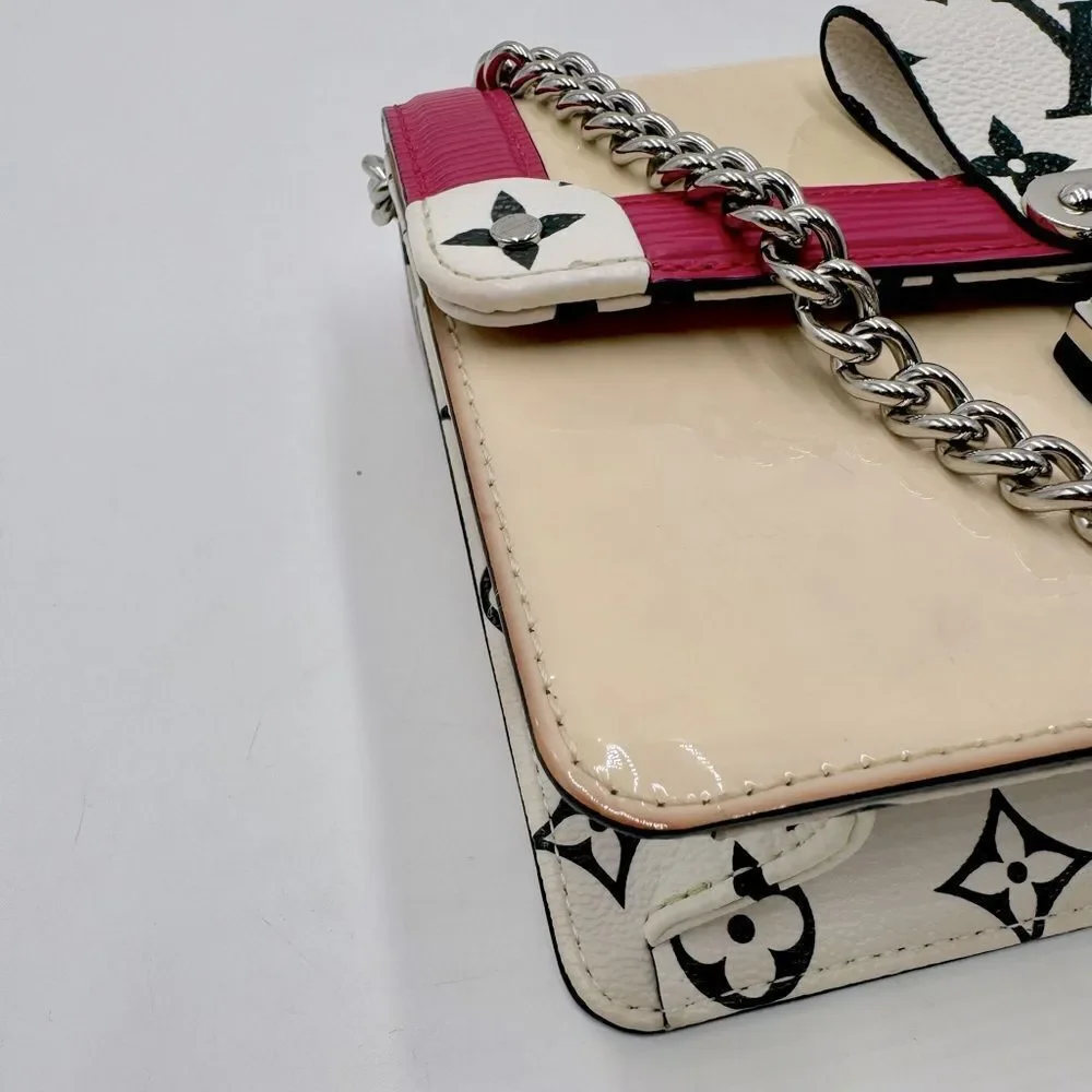 Auth Louis Vuitton LV Wynwood Monogram Vernis Epi Leather Crossbody Bag 2way