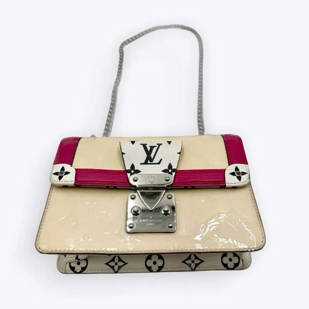Auth Louis Vuitton LV Wynwood Monogram Vernis Epi Leather Crossbody Bag 2way