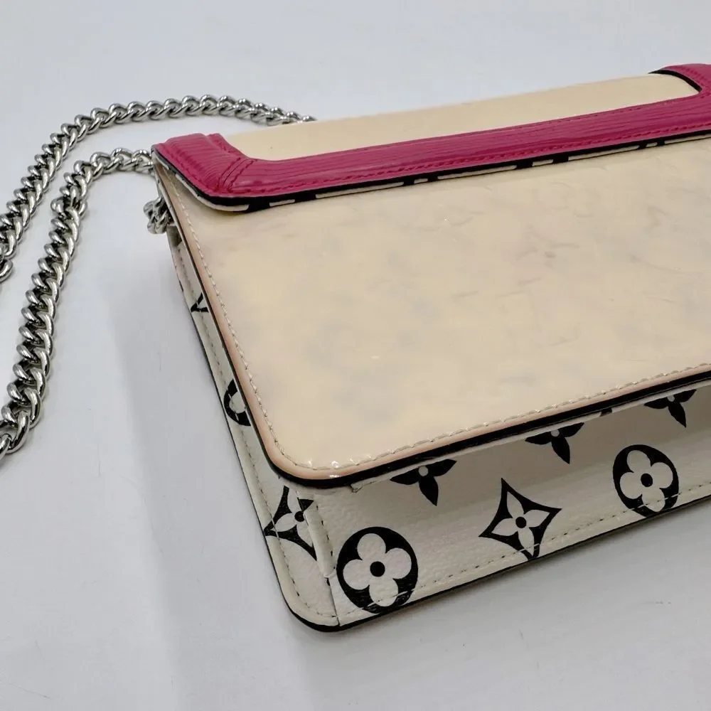Auth Louis Vuitton LV Wynwood Monogram Vernis Epi Leather Crossbody Bag 2way