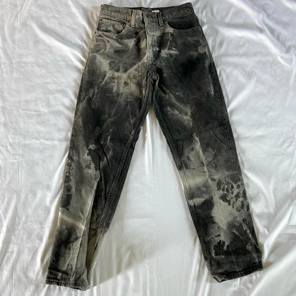 Levi's Vintage 90s Gray Acid Wash Straight Jeans Classic Comfort