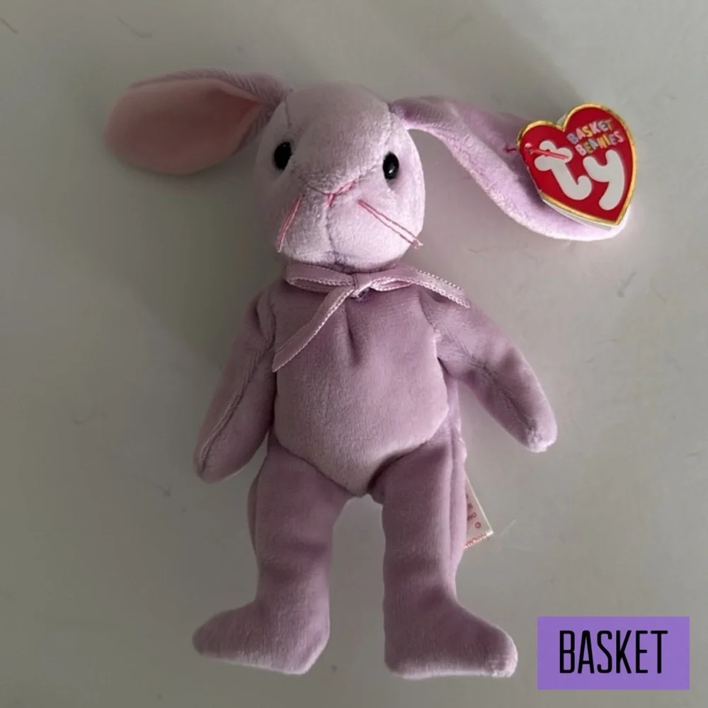 2001 Floppity the Rabbit BASKET Beanie Baby