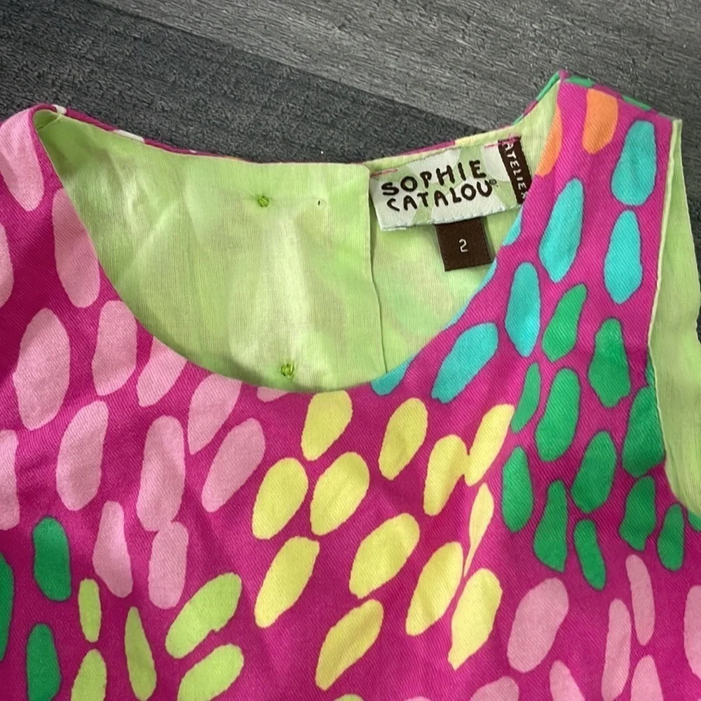 Sophie Catalou Atelier Girls Pink Dotted Sundress