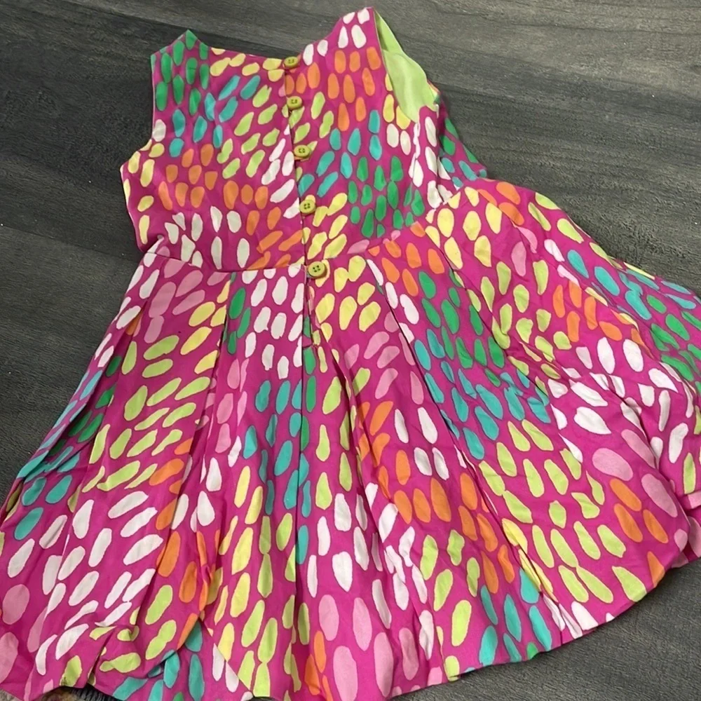 Sophie Catalou Atelier Girls Pink Dotted Sundress