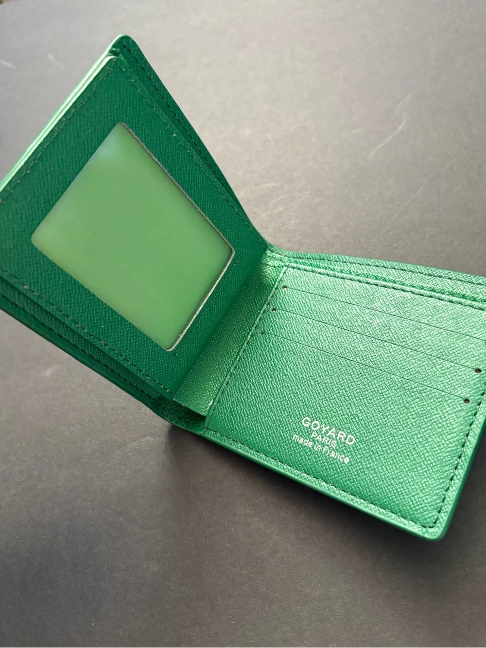 Fashion Men’s Green Bifold Wallet Multicolored Print