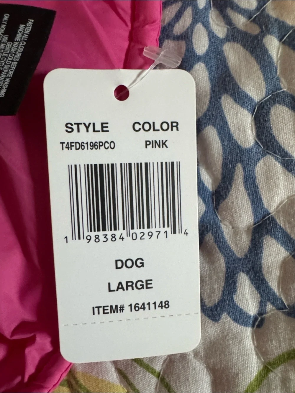 New large dog jacket  Pink / purple