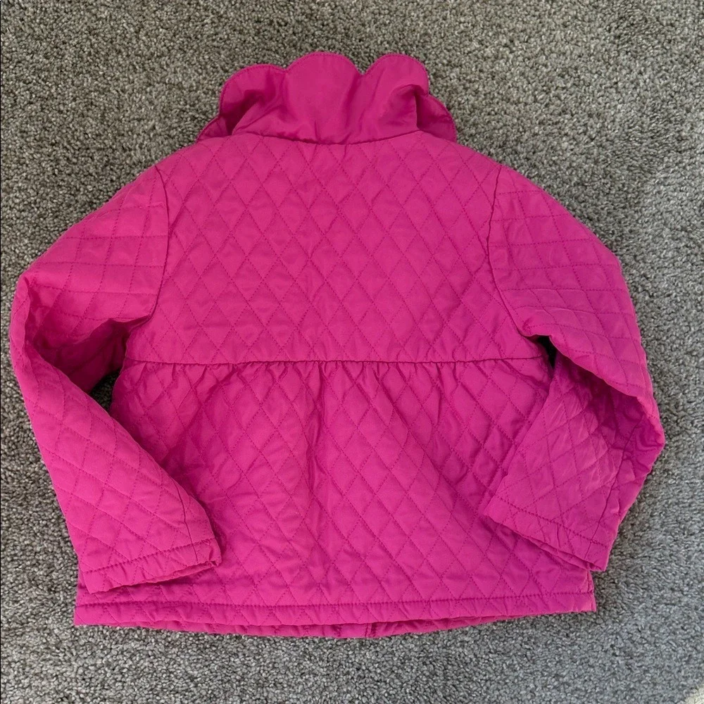 Gymboree Quilted Pink Flower Jacket Girls 4T 5T Spring‎ Button Front