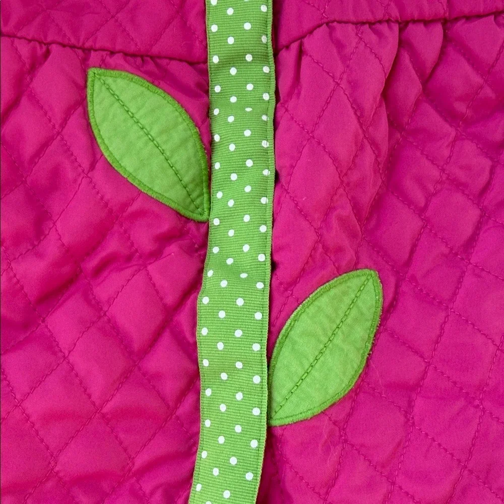 Gymboree Quilted Pink Flower Jacket Girls 4T 5T Spring‎ Button Front