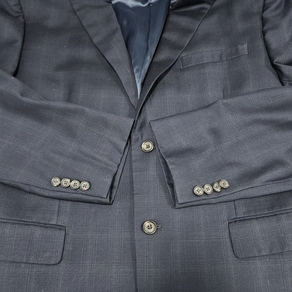 Ralph Ralph Lauren Navy 100% Wool 2 Button Vented Notch Blazer Sport Coat 44R