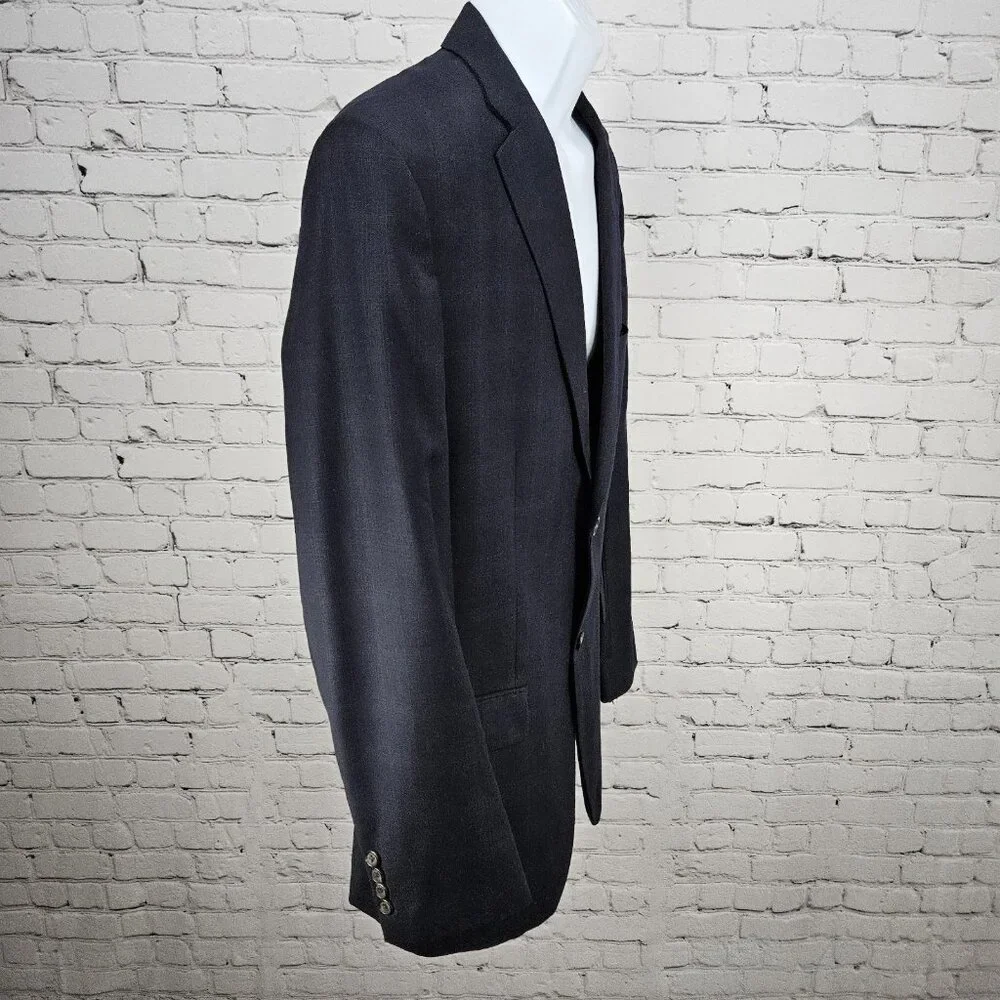 Ralph Ralph Lauren Navy 100% Wool 2 Button Vented Notch Blazer Sport Coat 44R