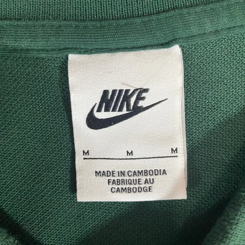 Nike Brasil CBF Soccer Polo Shirt Mens Medium Green Short Sleeve Pique Top