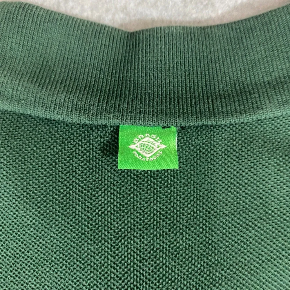 Nike Brasil CBF Soccer Polo Shirt Mens Medium Green Short Sleeve Pique Top