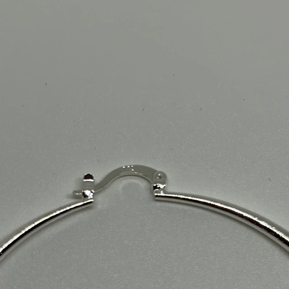 Elegant 925 silver Hoops earrings