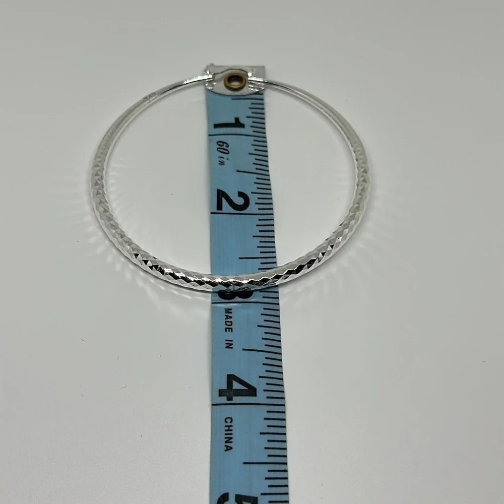 Elegant 925 silver Hoops earrings