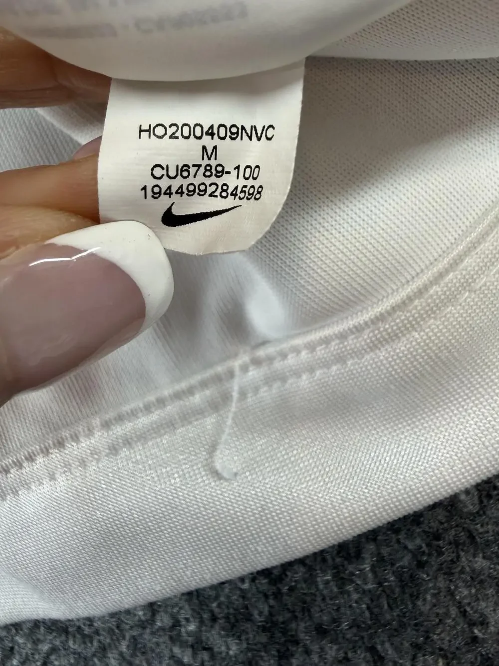 Nike Track Jacket Mens Medium White Equality Force Full Zip Logo CU6789-100