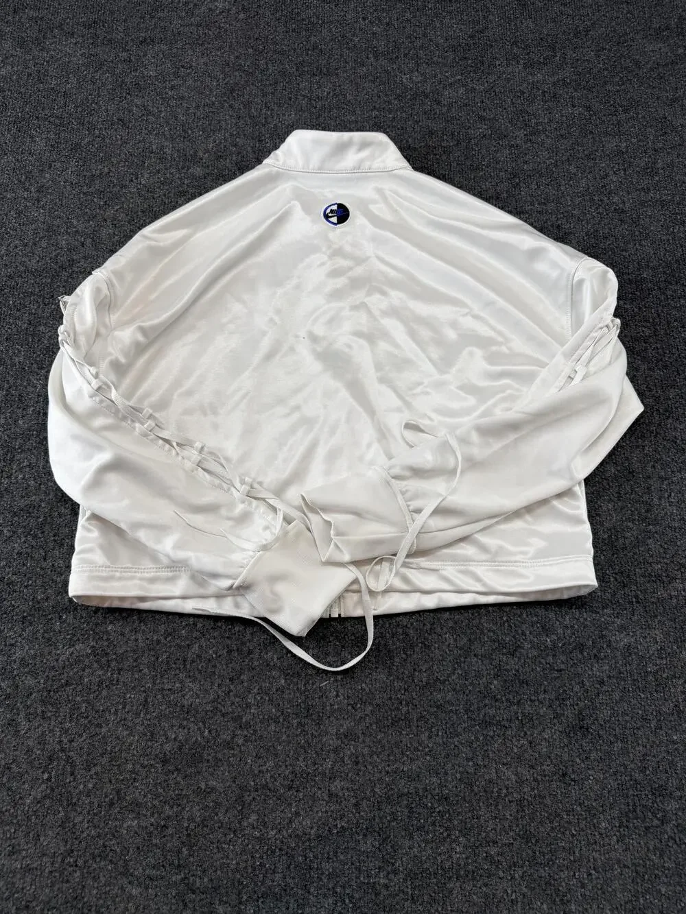Nike Track Jacket Mens Medium White Equality Force Full Zip Logo CU6789-100