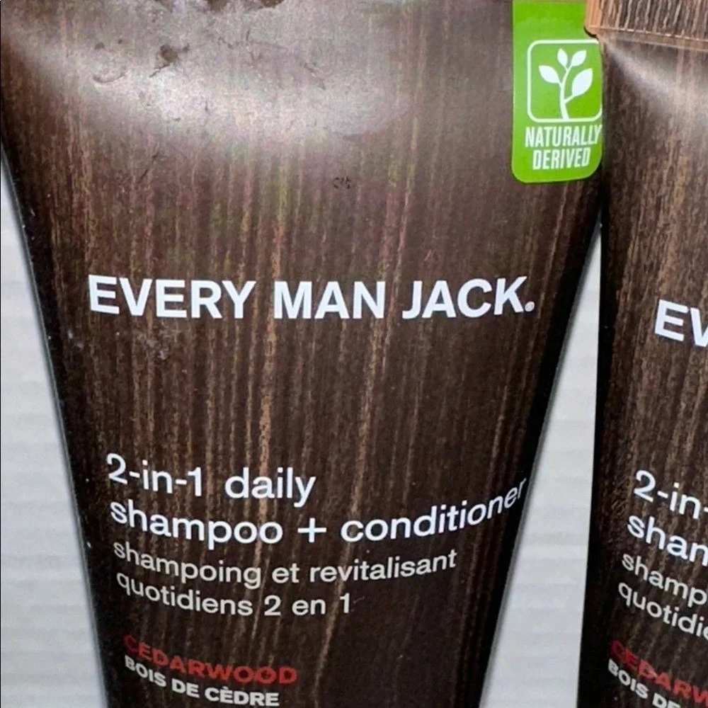 Every Man Jack‎ 2-in-1 Daily Shampoo + Conditioner Cedarwood 8oz 3 Pack NEW