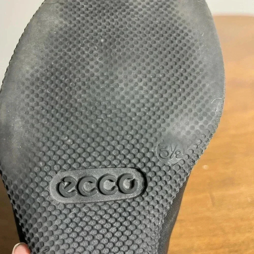 Ecco Black Open Toe‎ Mules 3.5