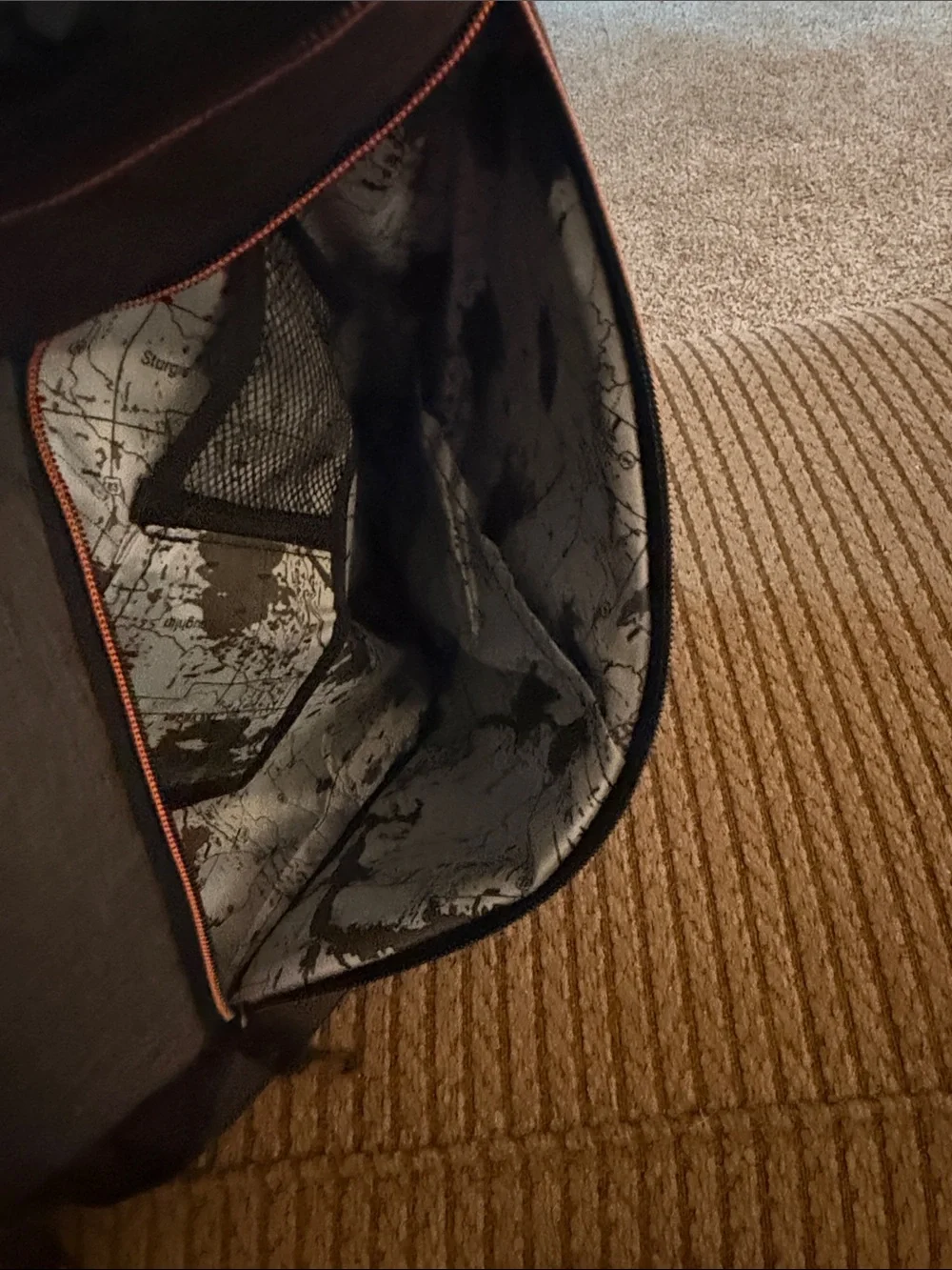 Harley-Davidson Gray Sling Backpack with Orange Trim
