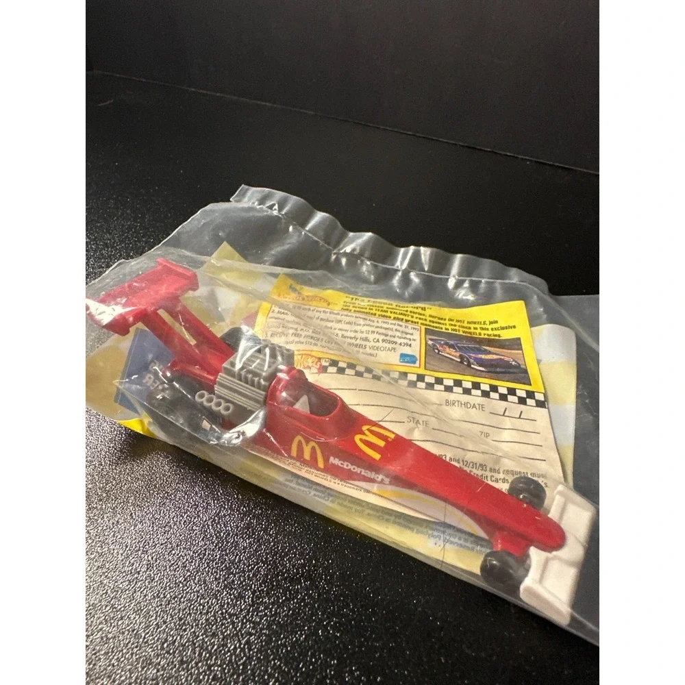 Vintage‎ 1993 Hot Wheels McDonald's Dragster Racing Series Sealed Happy Meal Toy