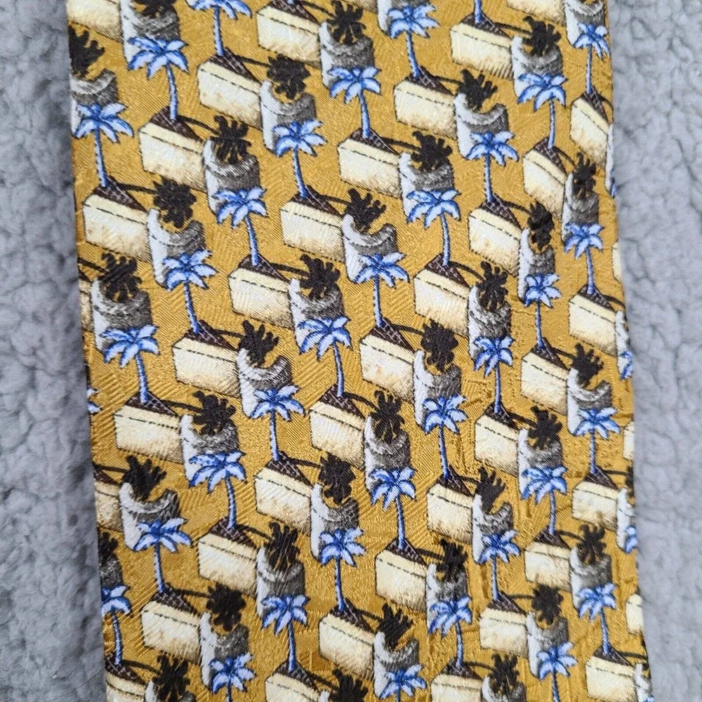 Ermenegildo Zenga Tie Necktie Men's Silk Viscose Made In Italy‎ Lot Of 3