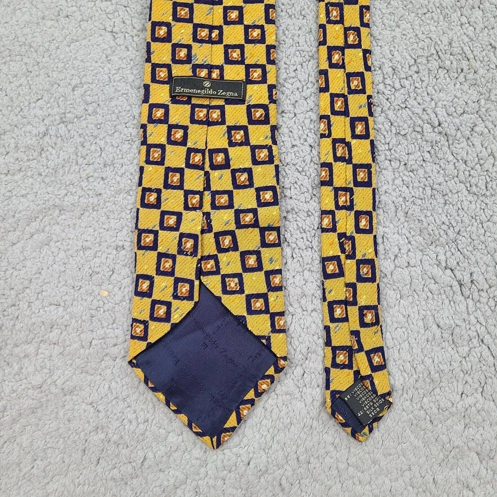 Ermenegildo Zenga Tie Necktie Men's Silk Viscose Made In Italy‎ Lot Of 3