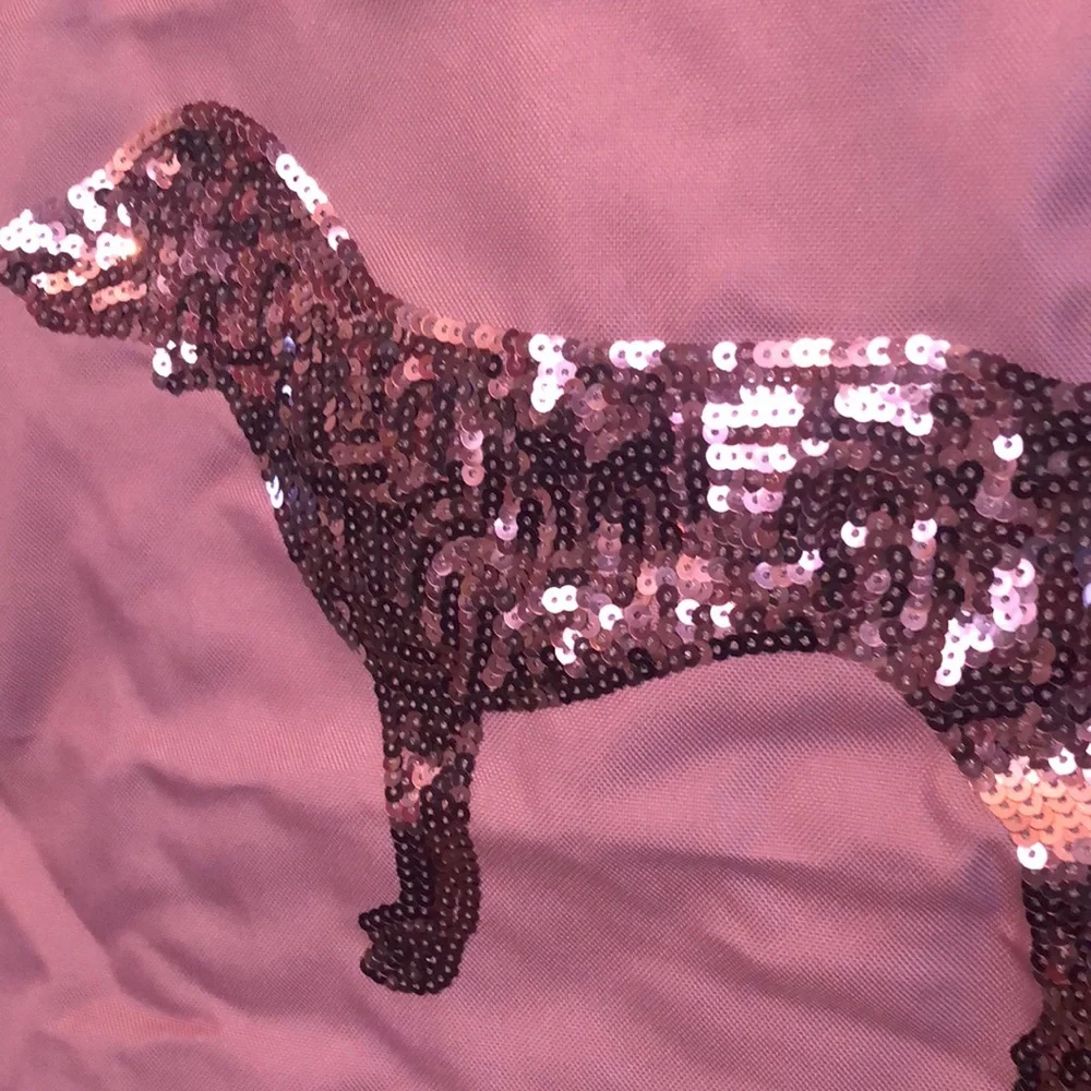 2016 PINK Victoria’s Secret Sequin Dog Tote Bag in Pink