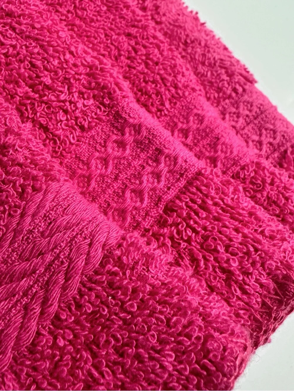 Comfort Bay Pink Washcloths with Dobby Border 100% Cotton 12x12 Lot of Four NWT
