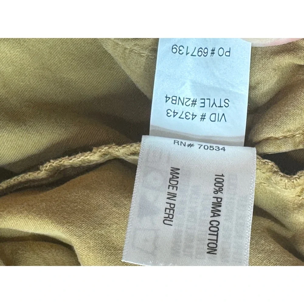 Orvis Ultimate Khakis Mens 36x30 Mustard Tan Cotton Twill Straight Leg Pants