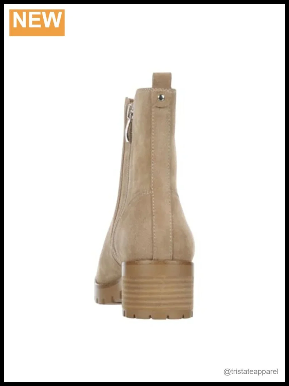 Women's Suede Chelsea Ankle Boots with Lug Sole and Cushioned Footbed