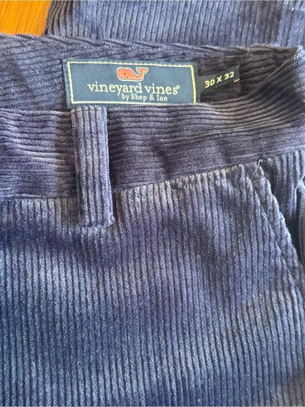 Vineyard Vines Men's Navy Blue Corduroy Pants