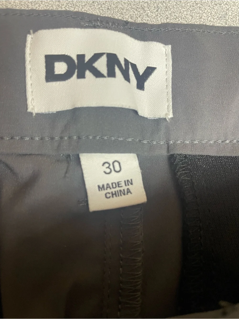 DKNY Men's Gray Cargo Shorts with Zip Pocket