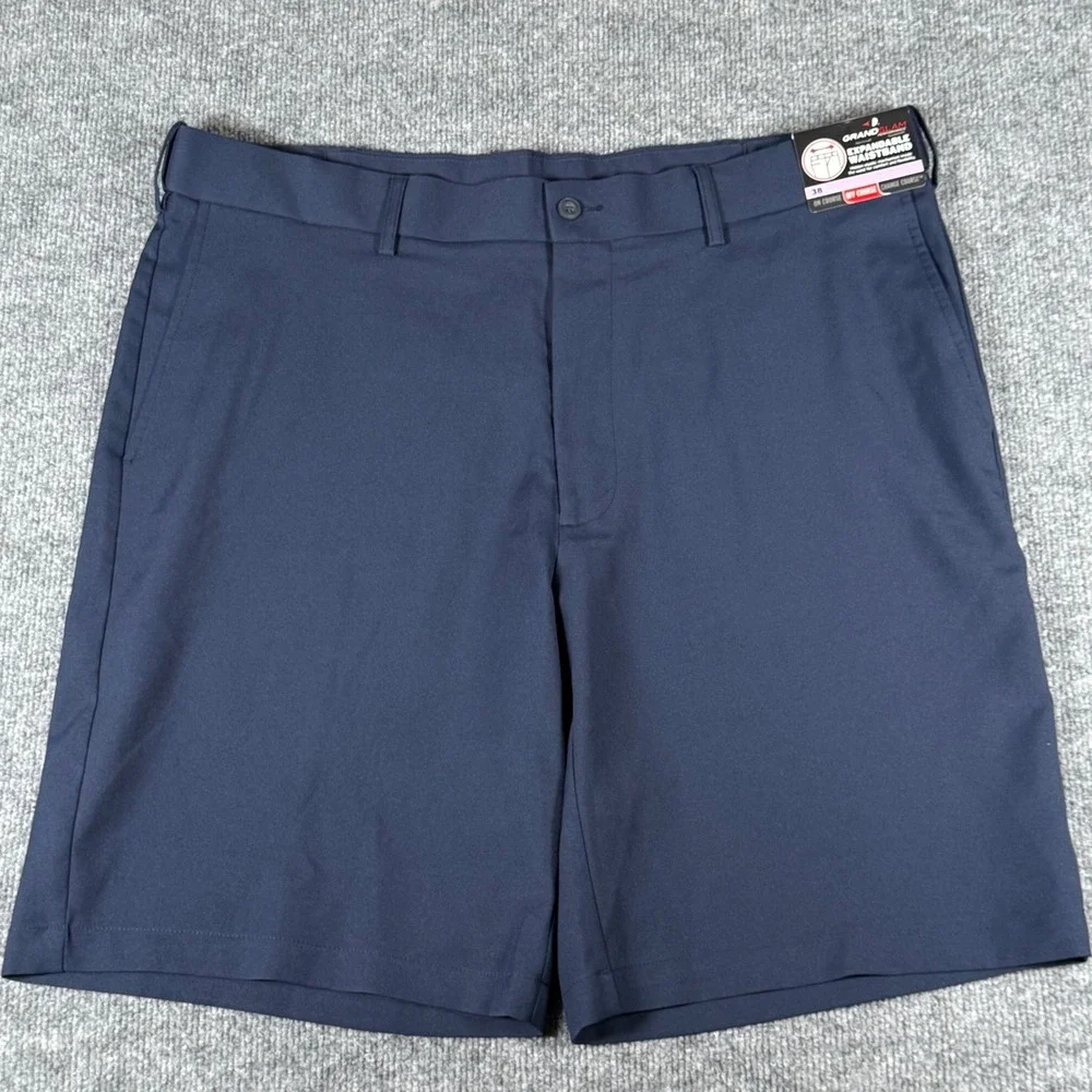 Grand Slam Performance Shorts 38‎ Expandable Waistband Golfcore Resort Vacation
