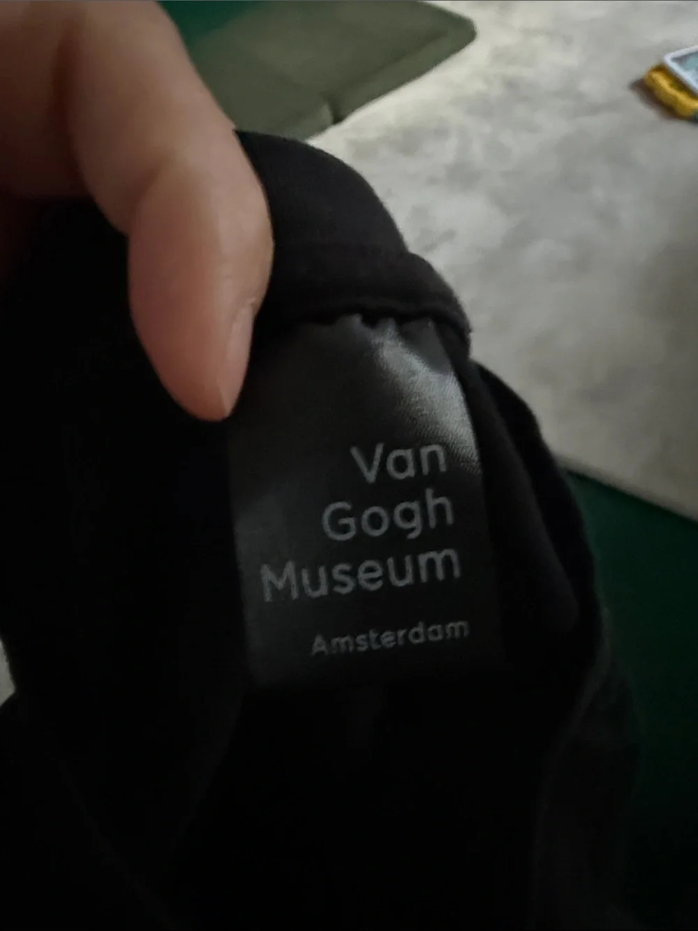 Black Vincent Van Gogh Museum Men's Graphic Crew Neck T-Shirt