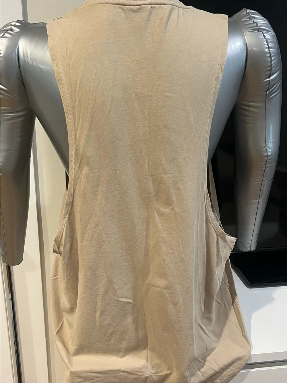 Gymshark Men’s Oversized Graphic Muscle Tank Beige Size L