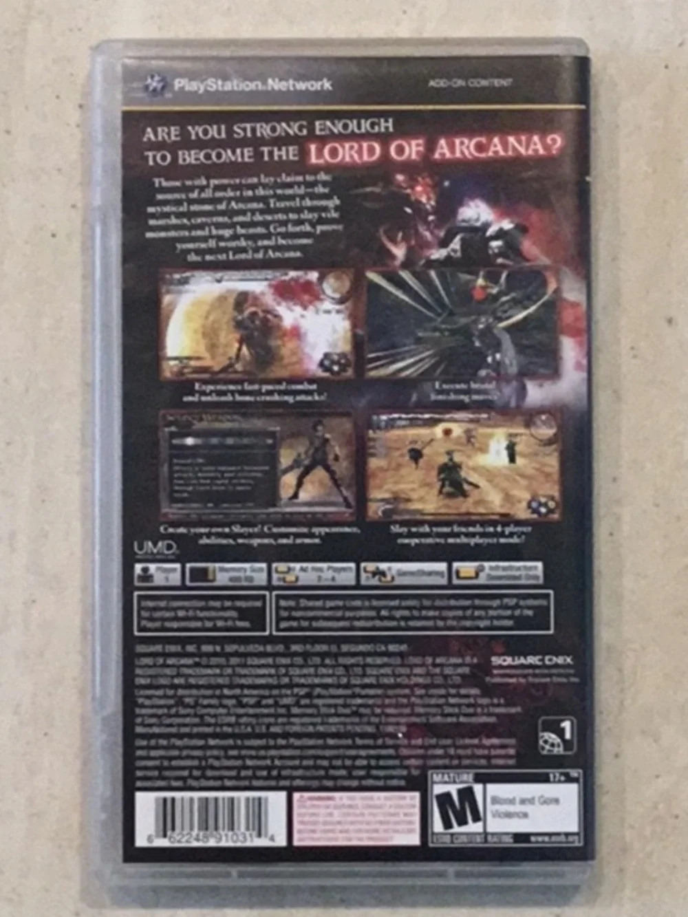 Lord Of Arcana Sony PSP PlayStation Game CIB Tested Working