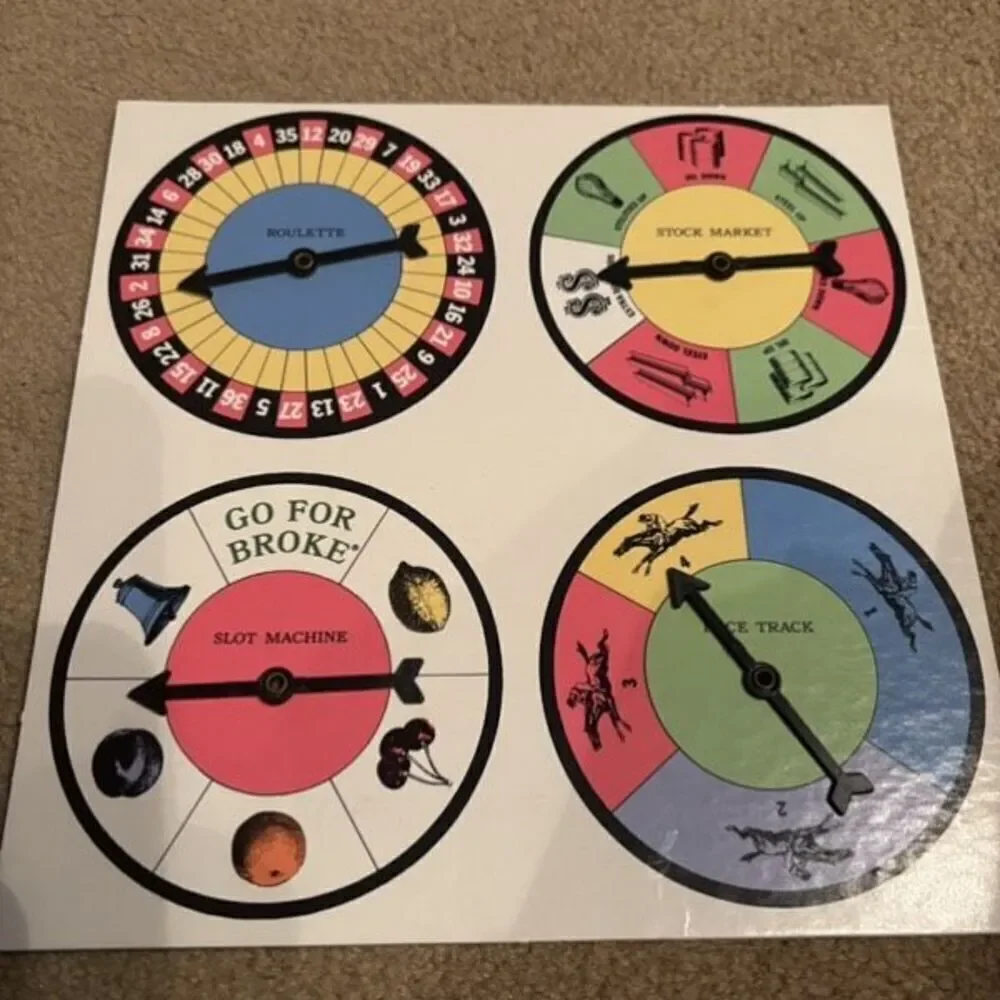Go For Broke 1985 Board Game Selchow & Righter Board Game
