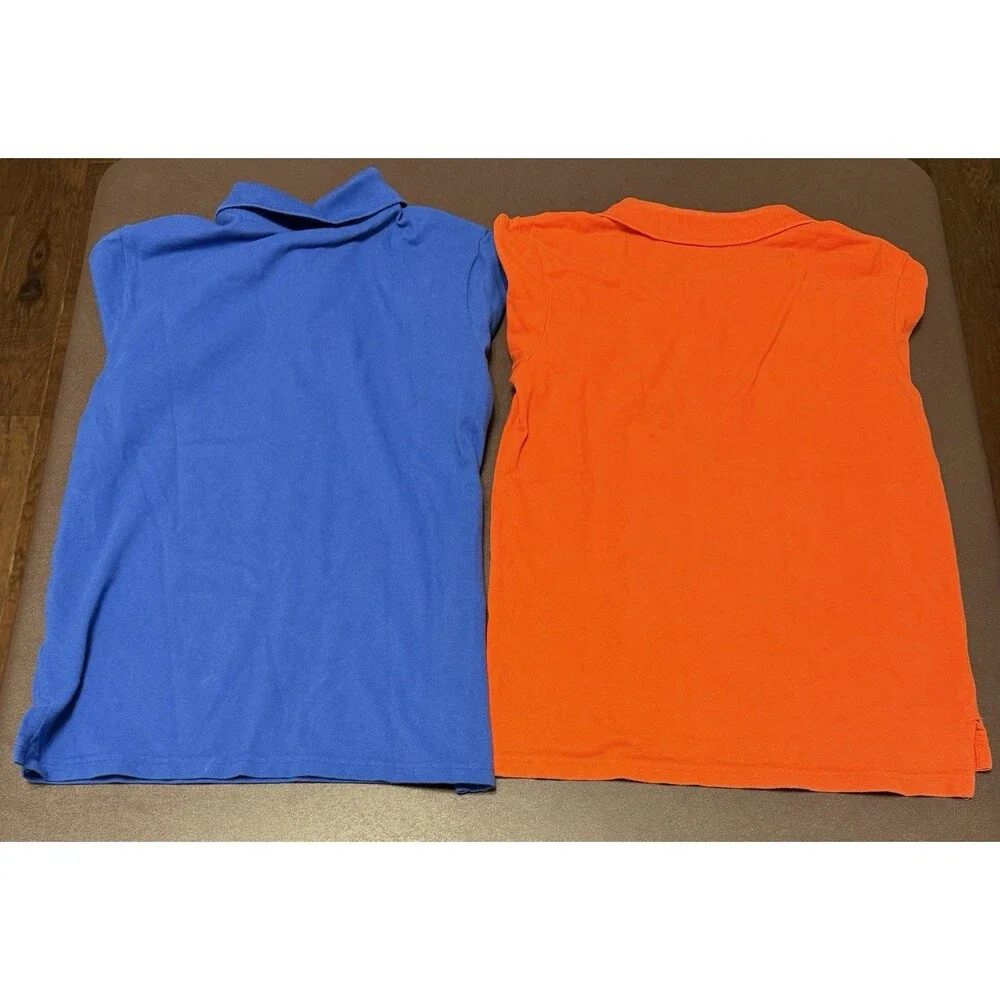 The Childrens Place Boys Large (10/12) Uniform Polo Shirts (6) Various Colors
